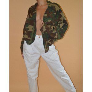 Nostalgic Camo Cropped Jacket